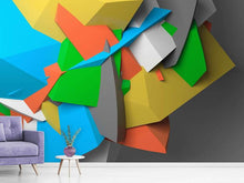 Load image into Gallery viewer, Photo Wallpaper 3D-Geometric Figures
