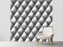 Load image into Gallery viewer, Photo Wallpaper 3D Lozenges Silver-Grey