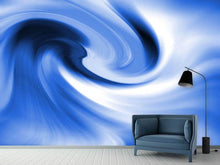 Load image into Gallery viewer, Photo Wallpaper Abstract Blue Wave