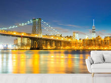 Load image into Gallery viewer, Photo Wallpaper Brooklyn Bridge At Night
