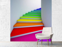 Load image into Gallery viewer, Photo Wallpaper Colorful Stairs