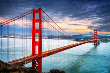 Load image into Gallery viewer, Photo Wallpaper The Golden Gate Bridge At Sunset