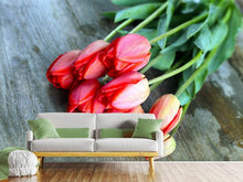Load image into Gallery viewer, Photo Wallpaper The Red Tulip Bouquet