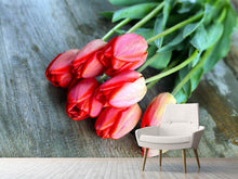 Load image into Gallery viewer, Photo Wallpaper The Red Tulip Bouquet