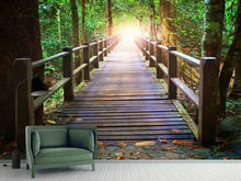Load image into Gallery viewer, Photo Wallpaper The Bridge In The Forest