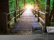 Load image into Gallery viewer, Photo Wallpaper The Bridge In The Forest