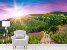 Load image into Gallery viewer, Photo Wallpaper A Summer Landscape At Sunrise