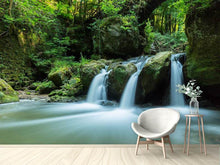 Load image into Gallery viewer, Photo Wallpaper Falling Water in the Wood