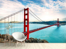 Load image into Gallery viewer, Photo Wallpaper Red Golden Gate Bridge