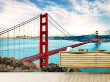 Load image into Gallery viewer, Photo Wallpaper Red Golden Gate Bridge