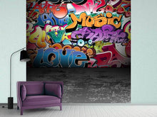 Load image into Gallery viewer, Photo Wallpaper Graffiti Writing