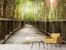 Load image into Gallery viewer, Photo Wallpaper Wooden Bridge