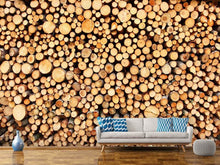 Load image into Gallery viewer, Photo Wallpaper Logs