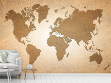 Load image into Gallery viewer, Photo Wallpaper Map Of The World In Vintage