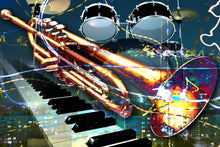 Load image into Gallery viewer, Photo Wallpaper Let The Music Play