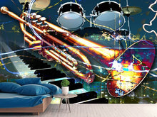 Load image into Gallery viewer, Photo Wallpaper Let The Music Play