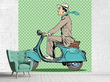 Load image into Gallery viewer, Photo Wallpaper Pop Art Vespa Driver