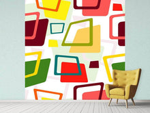 Load image into Gallery viewer, Photo Wallpaper Rectangles In Retro Style