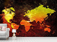 Load image into Gallery viewer, Photo Wallpaper Retro World Map