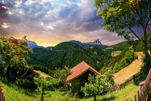 Load image into Gallery viewer, Photo Wallpaper Swiss Mountains In Summer