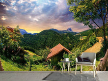 Load image into Gallery viewer, Photo Wallpaper Swiss Mountains In Summer