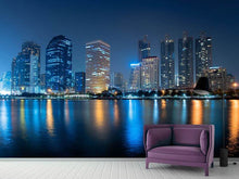 Load image into Gallery viewer, Photo Wallpaper Skyline Bangkok By Night