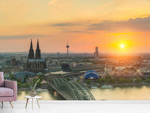 Load image into Gallery viewer, Photo Wallpaper Skyline Cologne At Sunset