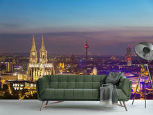 Load image into Gallery viewer, Photo Wallpaper Skyline Cologne Cathedral At Night