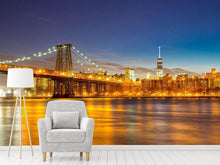 Load image into Gallery viewer, Photo Wallpaper Skyline NY Williamsburg Bridge