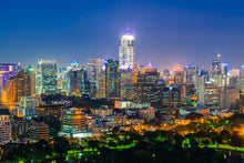 Load image into Gallery viewer, Photo Wallpaper Skyline One Night In Bangkok