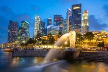 Load image into Gallery viewer, Photo Wallpaper Skyline Singapore Into A Sea Of Lights
