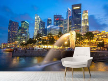 Load image into Gallery viewer, Photo Wallpaper Skyline Singapore Into A Sea Of Lights