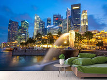 Load image into Gallery viewer, Photo Wallpaper Skyline Singapore Into A Sea Of Lights