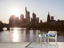 Load image into Gallery viewer, Photo Wallpaper Skyline Sunrise In Frankfurt