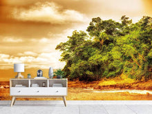 Load image into Gallery viewer, Photo Wallpaper Sunset At The End Of The Forest