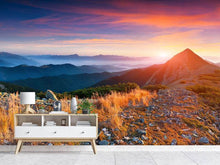 Load image into Gallery viewer, Photo Wallpaper Sunset In The Alps