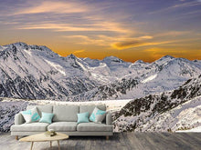 Load image into Gallery viewer, Photo Wallpaper Sunset In The Mountains