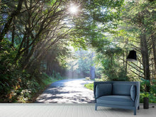 Load image into Gallery viewer, Photo Wallpaper Sunny Forest Path