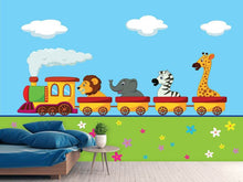Load image into Gallery viewer, Photo Wallpaper Animal Train