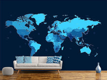 Load image into Gallery viewer, Photo Wallpaper World Map