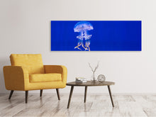 Load image into Gallery viewer, Panoramic Canvas Print Glowing jellyfish