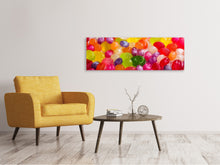 Load image into Gallery viewer, Panoramic Canvas Print Colorful sweets