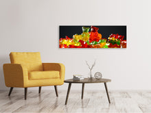 Load image into Gallery viewer, Panoramic Canvas Print Colorful gummy bears