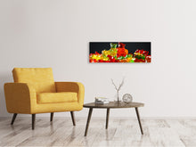 Load image into Gallery viewer, Panoramic Canvas Print Colorful gummy bears