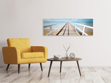 Load image into Gallery viewer, Panoramic Canvas Print At the dock