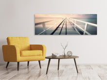 Load image into Gallery viewer, Panoramic Canvas Print Romantic wooden walkway