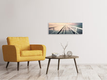 Load image into Gallery viewer, Panoramic Canvas Print Romantic wooden walkway
