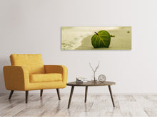 Load image into Gallery viewer, Panoramic Canvas Print Beach leaf