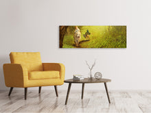 Load image into Gallery viewer, Panoramic Canvas Print Forest excursion