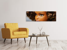 Load image into Gallery viewer, Panoramic Canvas Print doll face